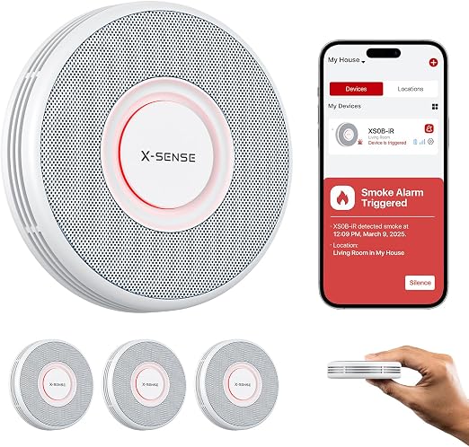 دتکتور دود بی‌سیم هوشمند مدل X-Sense XS0B-SN