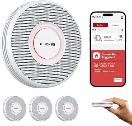 دتکتور دود بیسیم هوشمند مدل X-Sense XS0B-SN