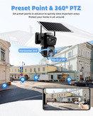 دوربین مداربسته خورشیدی دو لنزه 4K مدل Smart Battery Camera QW8