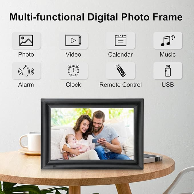 قاب عکس دیجیتال 10.1 اینچی با صفحه IPS و کنترل از راه دور Digital photo frame