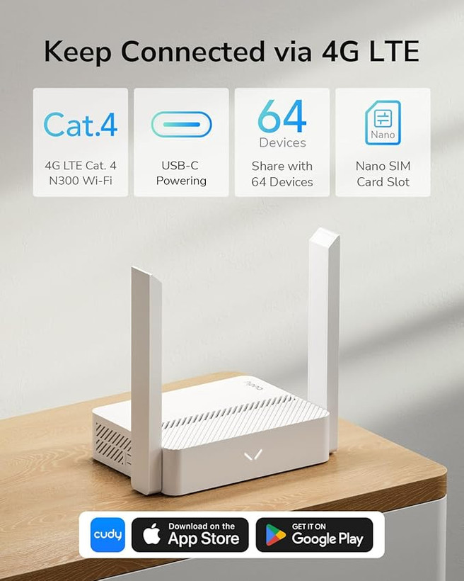 مودم 4G وای فای 300 مگابیت