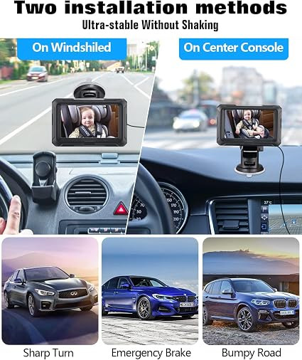 دوربین مراقبت از کودک در خودرو مدلZacro Baby Car Camera 1080P