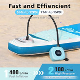 پمپ باد شارژی برقی مدل SUP Air Pump H2O D18PRO