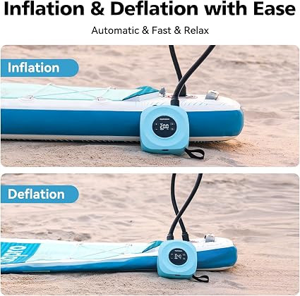 پمپ باد شارژی برقی مدل SUP Air Pump H2O D18PRO