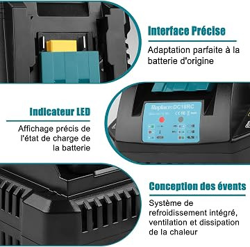 شارژر سریع باتری ماکیتا مدل Energup DC18RC