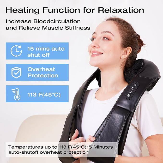 ماساژور گردن و شانه مدل neck massager aerlang dc12v 2a