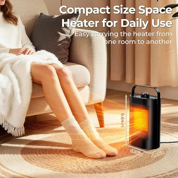 بخاری فن دار پرتابل مدل Portable Fan Heater YND-900F