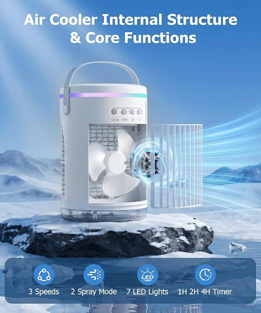 کولر هوای قابل حمل مدل air cooler bk20