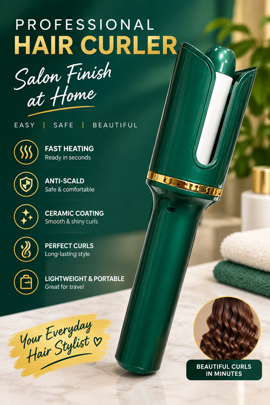 فر کننده خودکار مو مدل Hair Curler H680 green