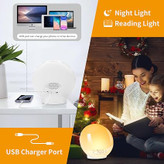 ساعت دیجیتالی زنگ دار چراغ خواب مدل Wake up light alarm clock jn01