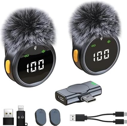 میکروفون بی‌سیم یقه‌ای مدل Wireless Lavalier Microphone H25