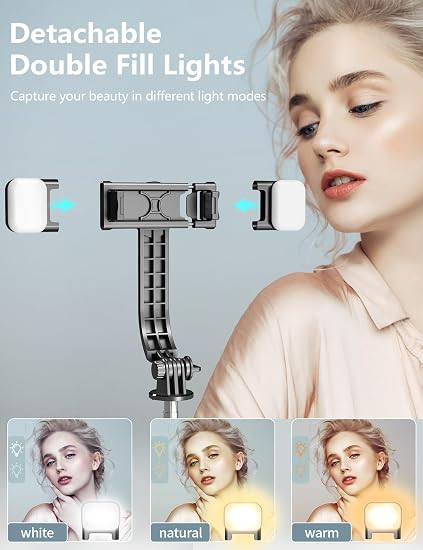 سه پایه موبایل با چراغ LED